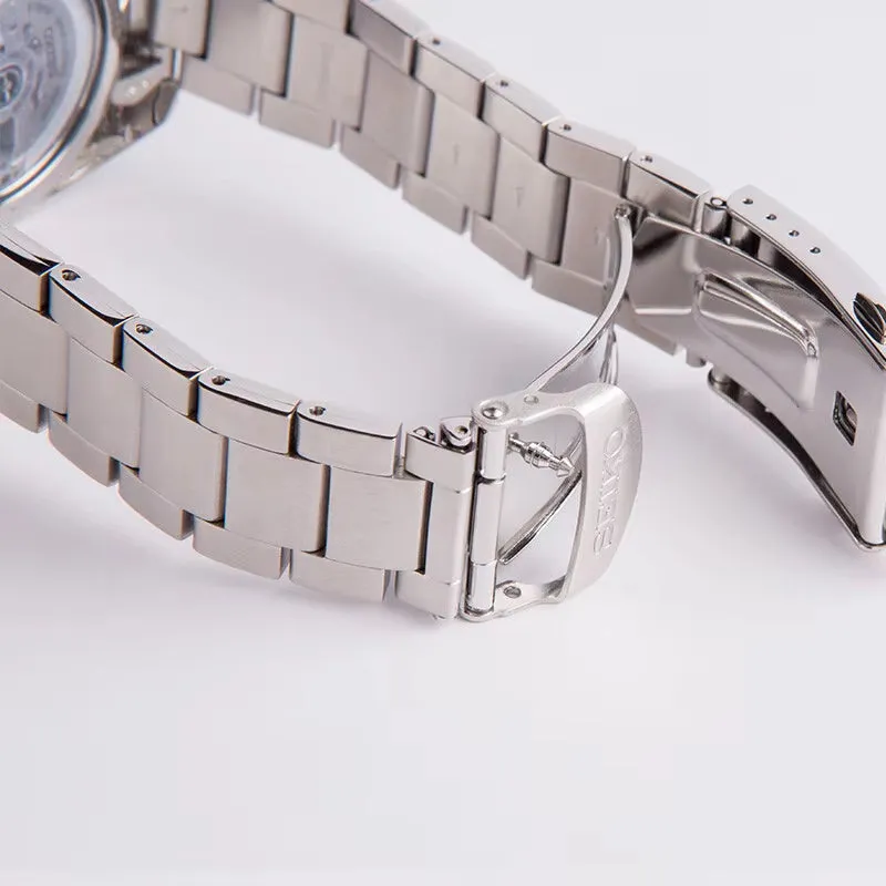 New  5 Original Automatic Mechanical Sports Watch for Men 10Bar Waterproof Luminous Brand Watches Stainless Steel Band