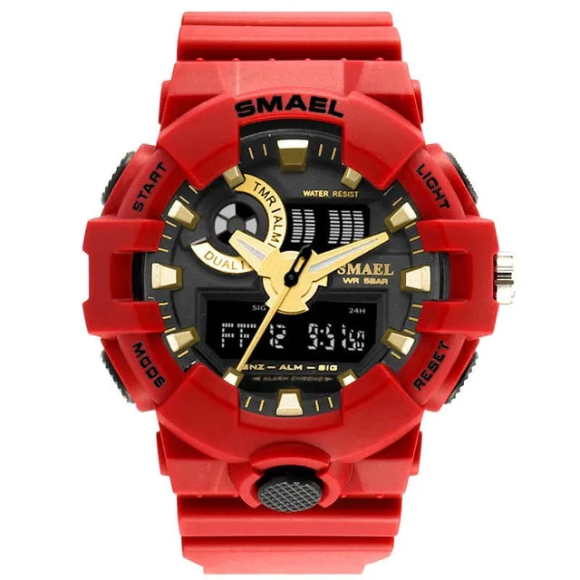 New Camouflage Military Watch SMAEL Watch Men Sports Watch LED