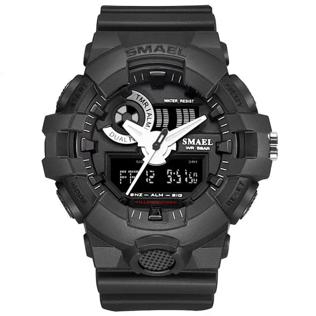 New Camouflage Military Watch SMAEL Watch Men Sports Watch LED