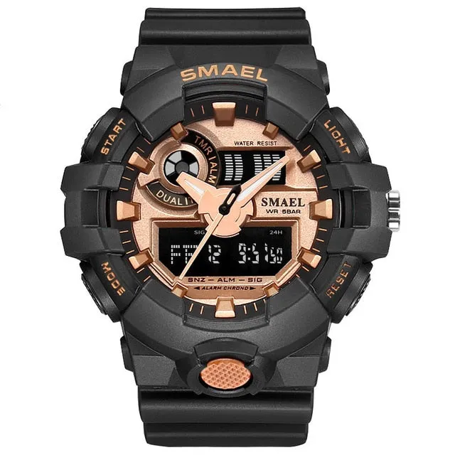 New Camouflage Military Watch SMAEL Watch Men Sports Watch LED