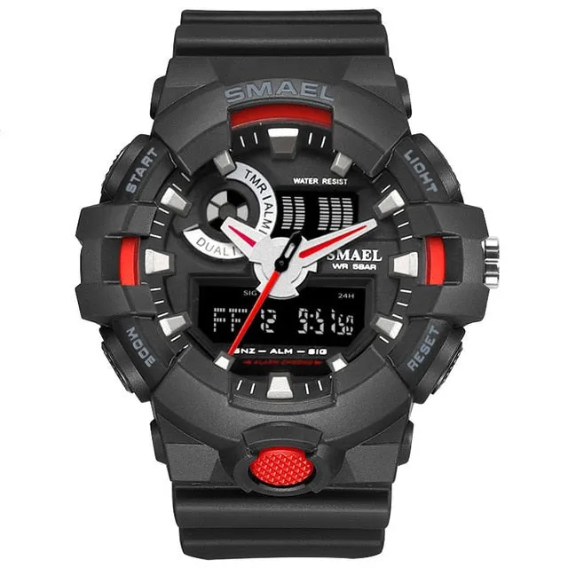 New Camouflage Military Watch SMAEL Watch Men Sports Watch LED