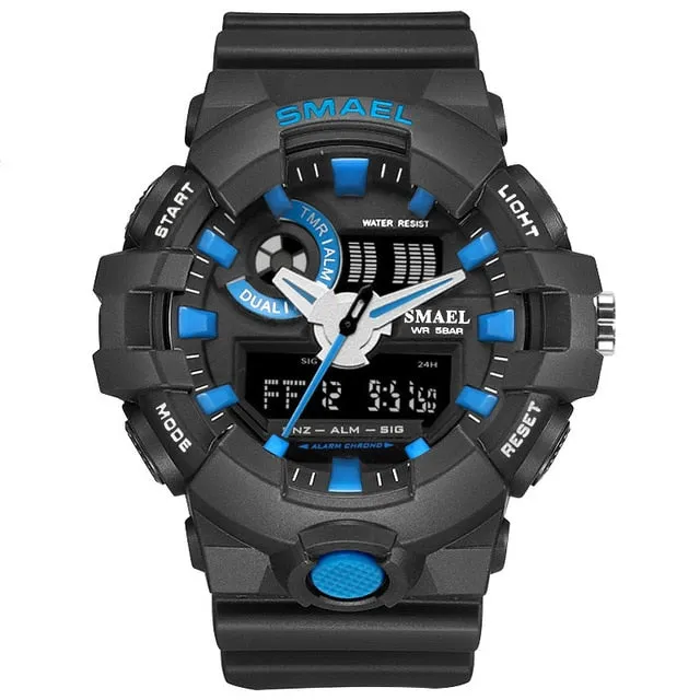 New Camouflage Military Watch SMAEL Watch Men Sports Watch LED