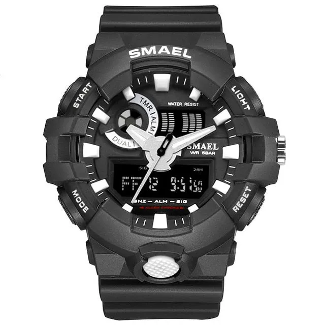 New Camouflage Military Watch SMAEL Watch Men Sports Watch LED