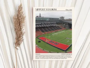 Nippert Stadium Football Minimal Wall Art