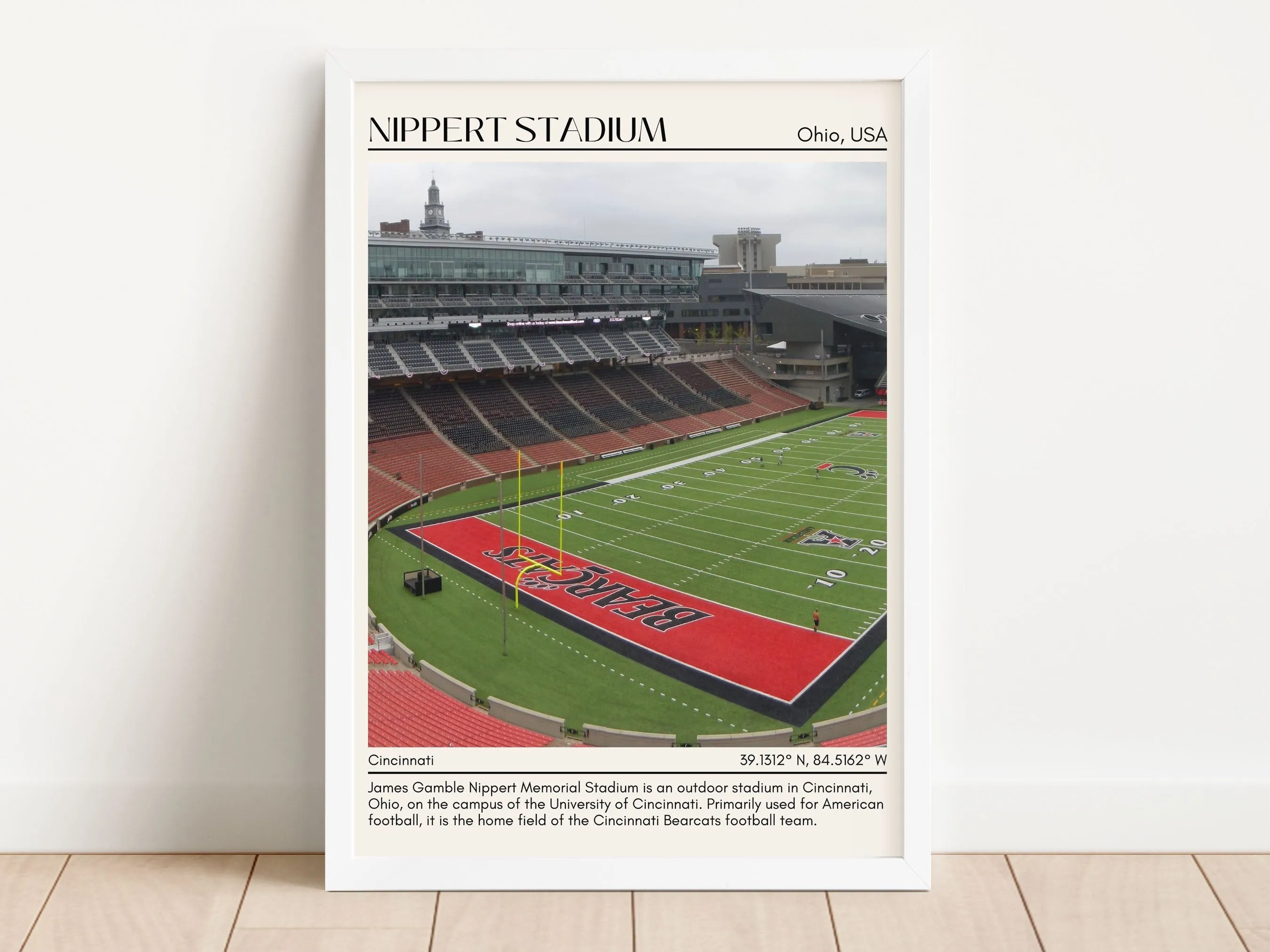 Nippert Stadium Football Minimal Wall Art