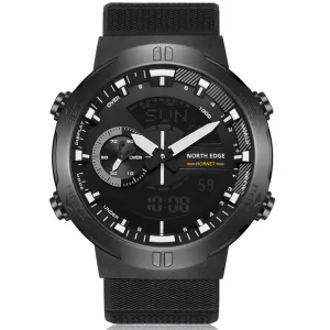 North Edge HORNET Men's Outdoor Sports Smartwatch - Multi-function Stopwatch, Countdown, Alarm