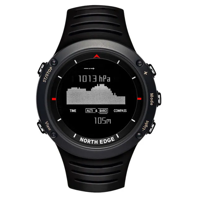 NORTH EDGE Men's Digital Sports Triathilon Watch