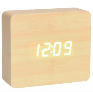 Oak Wood Digital Clock