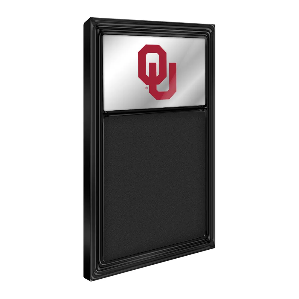 Oklahoma Sooners: Mirrored Chalk Note Board