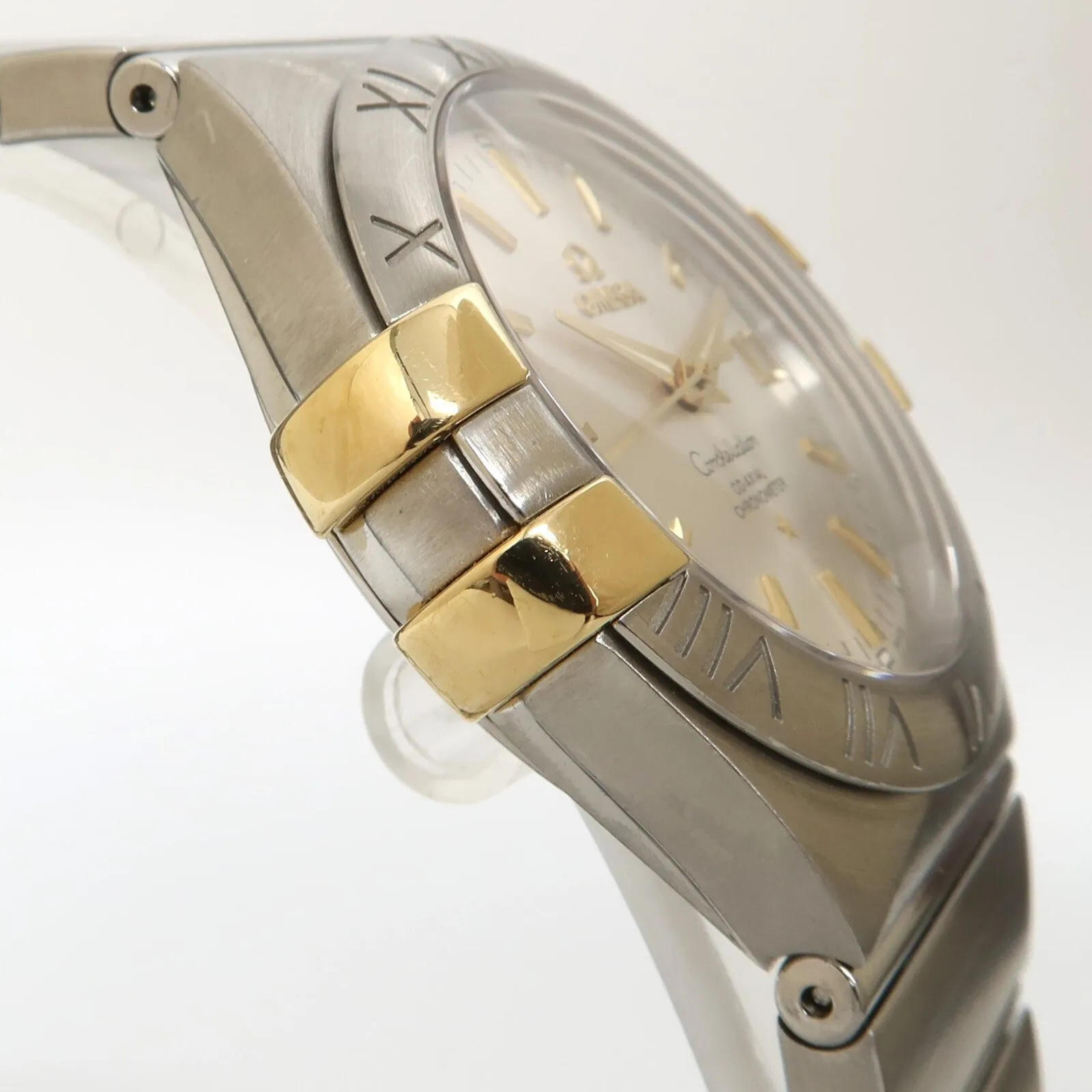 Omega Constellation Co-Axial Silver 18kt Yellow Gold & Steel 123.20.35.20.004