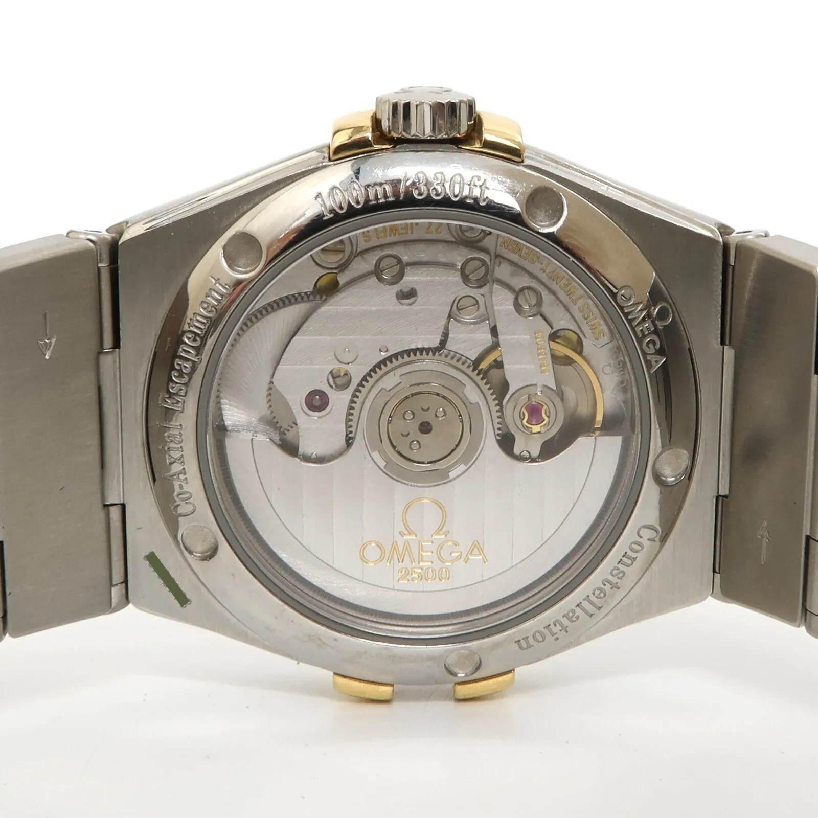 Omega Constellation Co-Axial Silver 18kt Yellow Gold & Steel 123.20.35.20.004