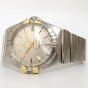 Omega Constellation Co-Axial Silver 18kt Yellow Gold & Steel 123.20.35.20.004