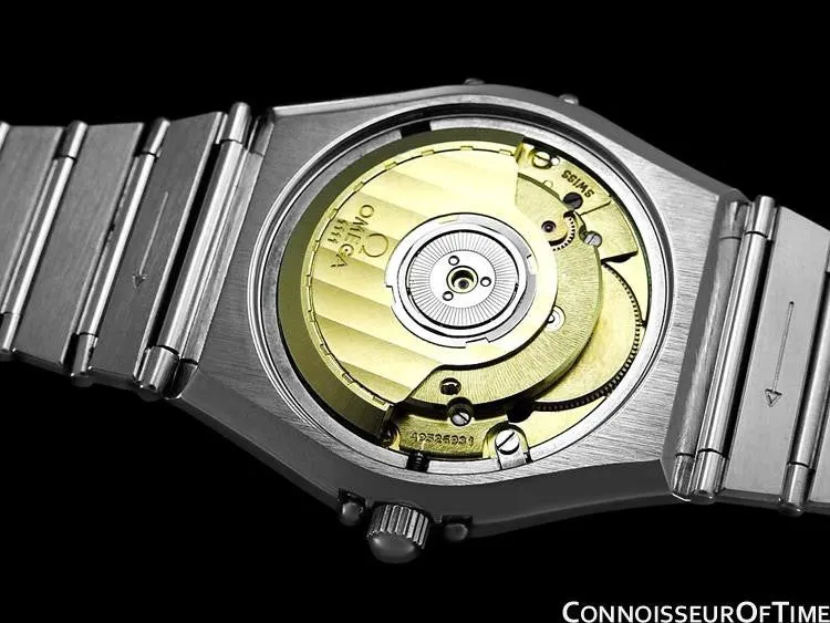 Omega Constellation Manhattan Mens Large Chronometer Watch, Automatic, Date - Brushed Stainless Steel