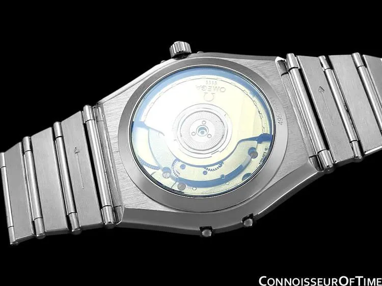 Omega Constellation Manhattan Mens Large Chronometer Watch, Automatic, Date - Brushed Stainless Steel