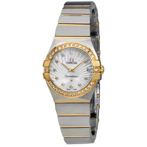 Omega Constellation Mother of Pearl Diamond Dial Ladies Watch 123.25.24.60.55.008