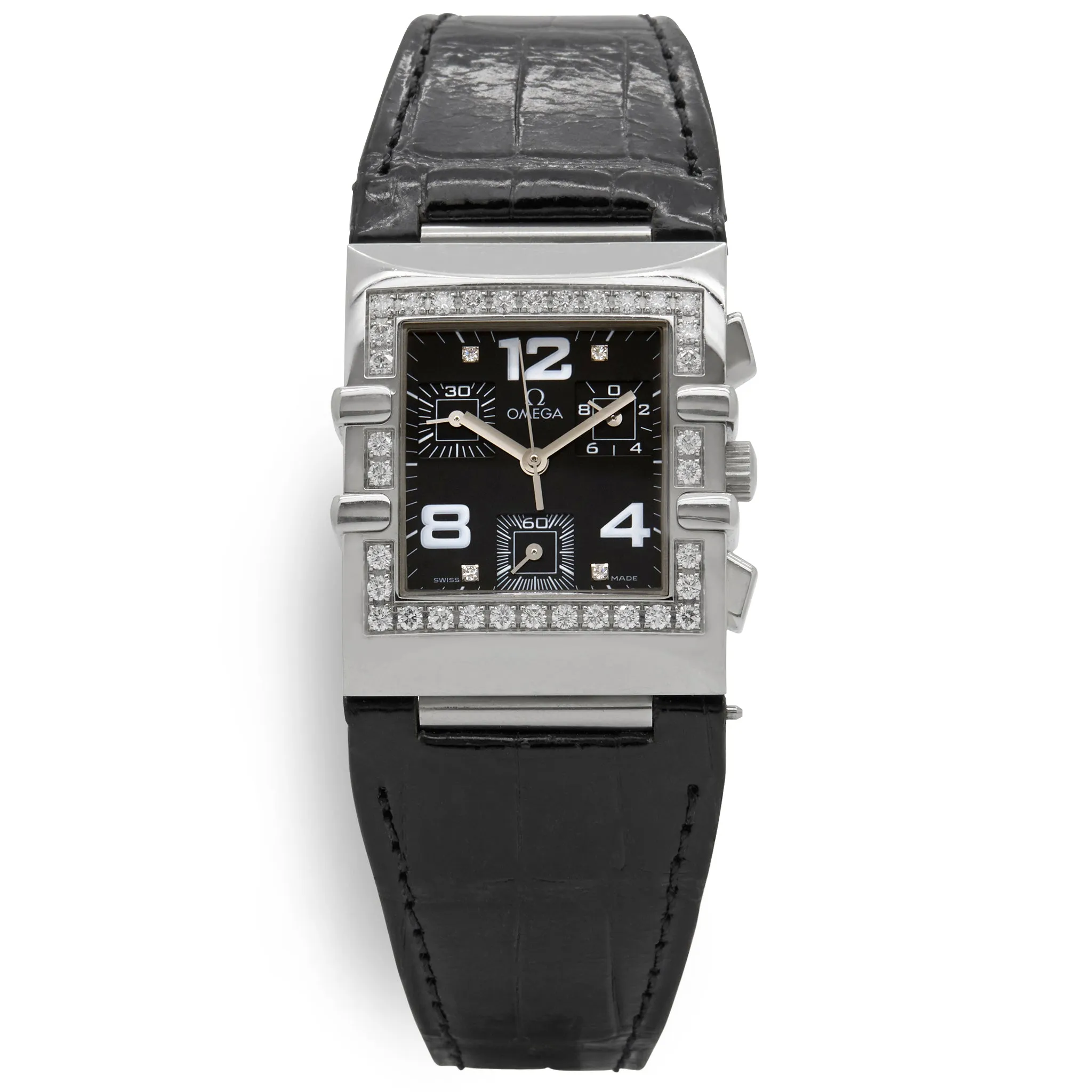 Omega Constellation Quadra 1847.55.11 Black Dial Quartz Women's Watch