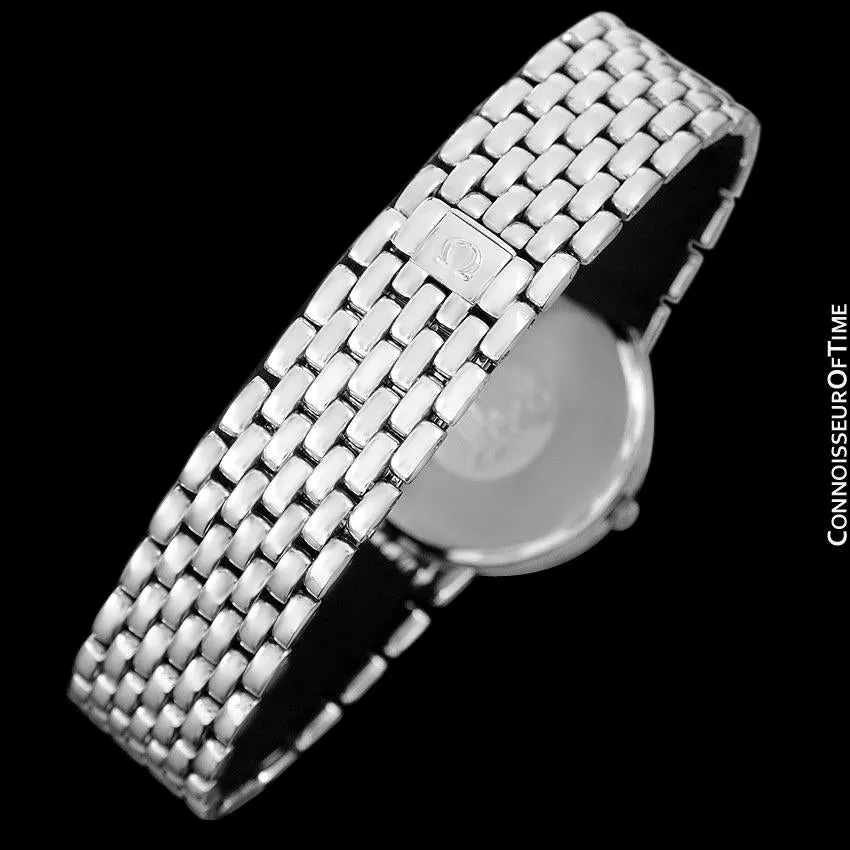 Omega De Ville Mens Ultra Thin Dress Watch with Bracelet - Stainless Steel