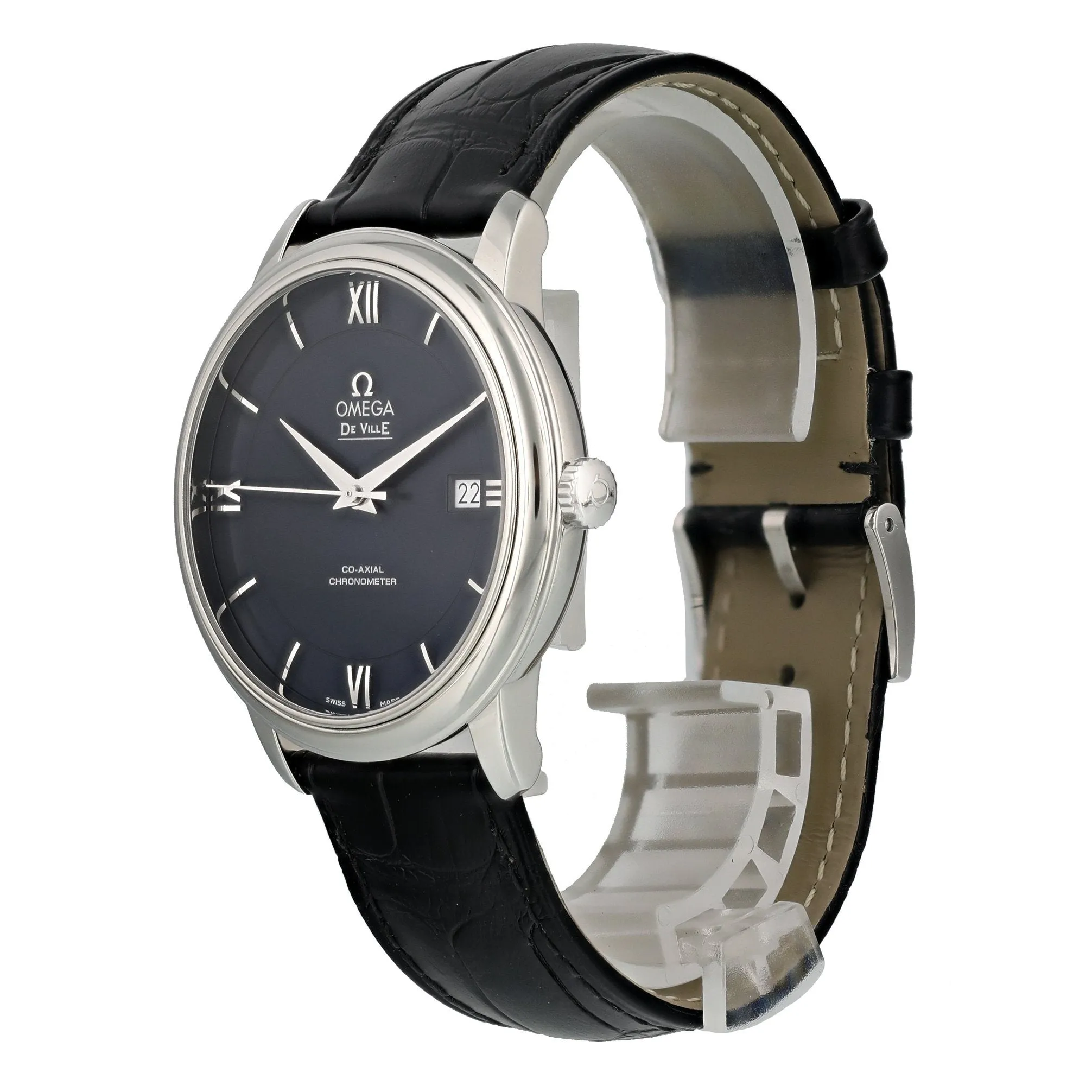 Omega Deville 424.13.40.20.03.001 Mens Watch Box Papers