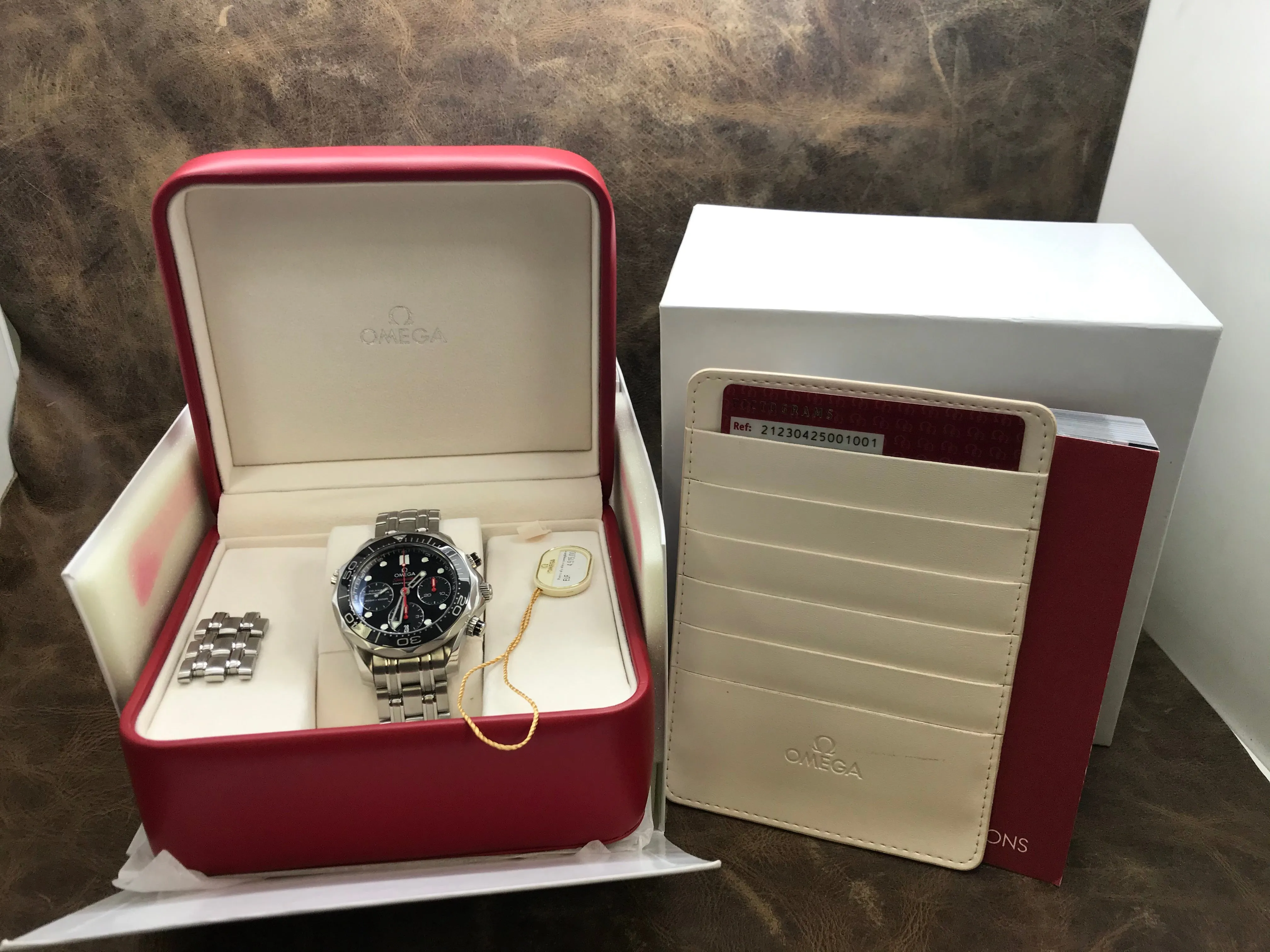 Omega Seamaster 300m Co-Axial Chronograph 212.30.42.50.01.001 Black Dial Automatic Men's Watch