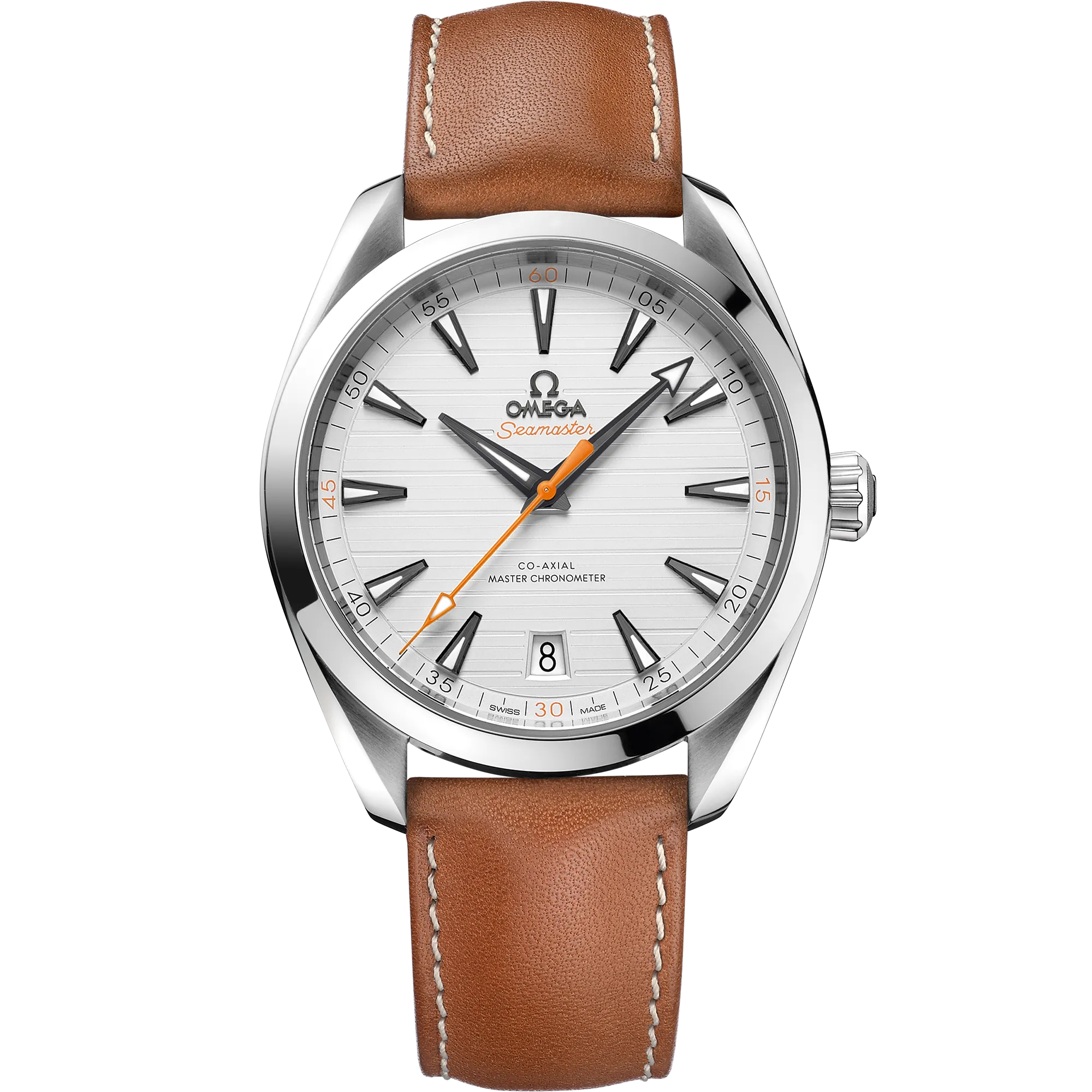 Omega Seamaster Aqua Terra 150M 41 mm, steel on leather strap
