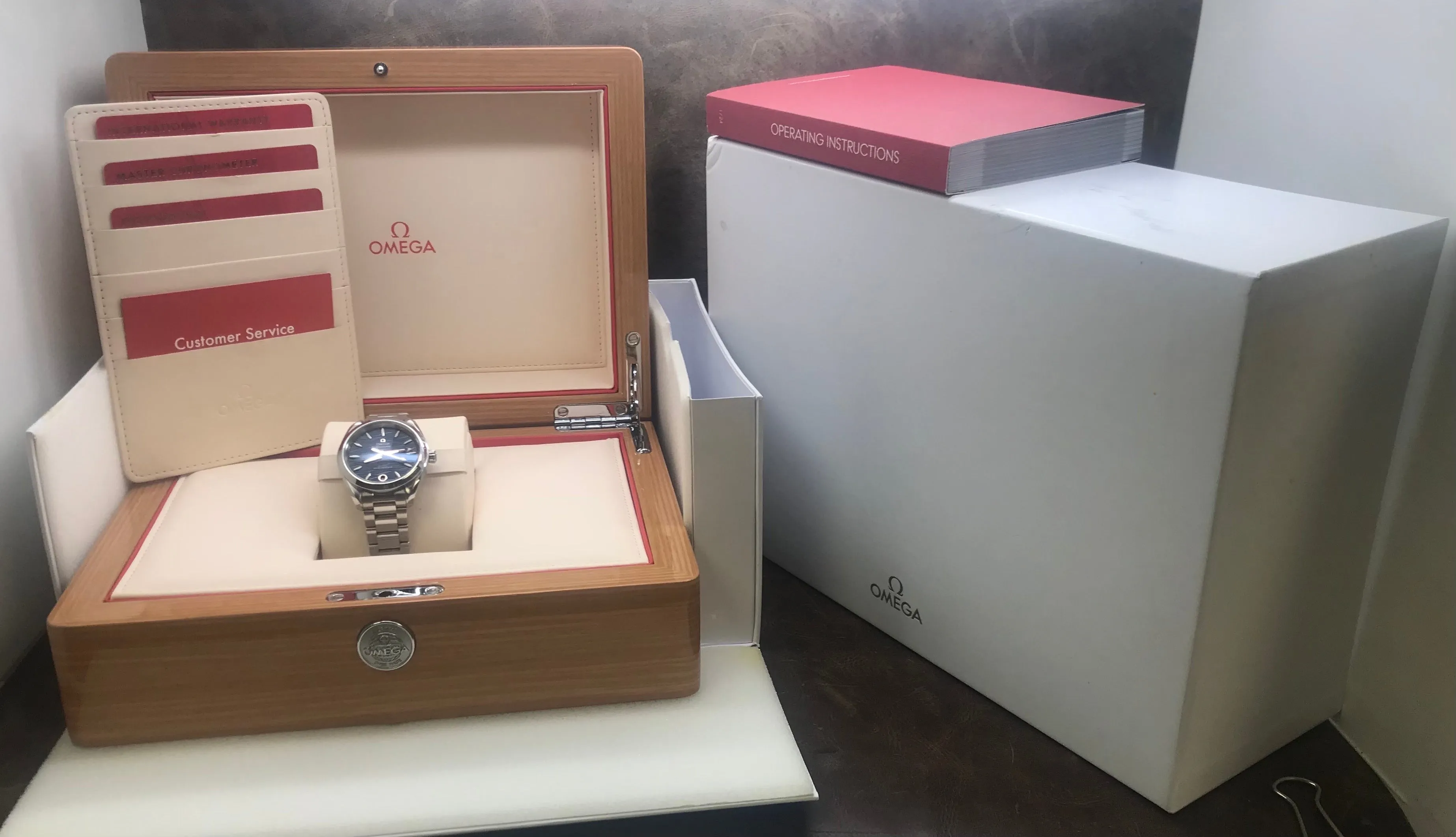 Omega Seamaster Aqua Terra 220.10.34.20.03.001 Blue Dial Automatic Women's Watch