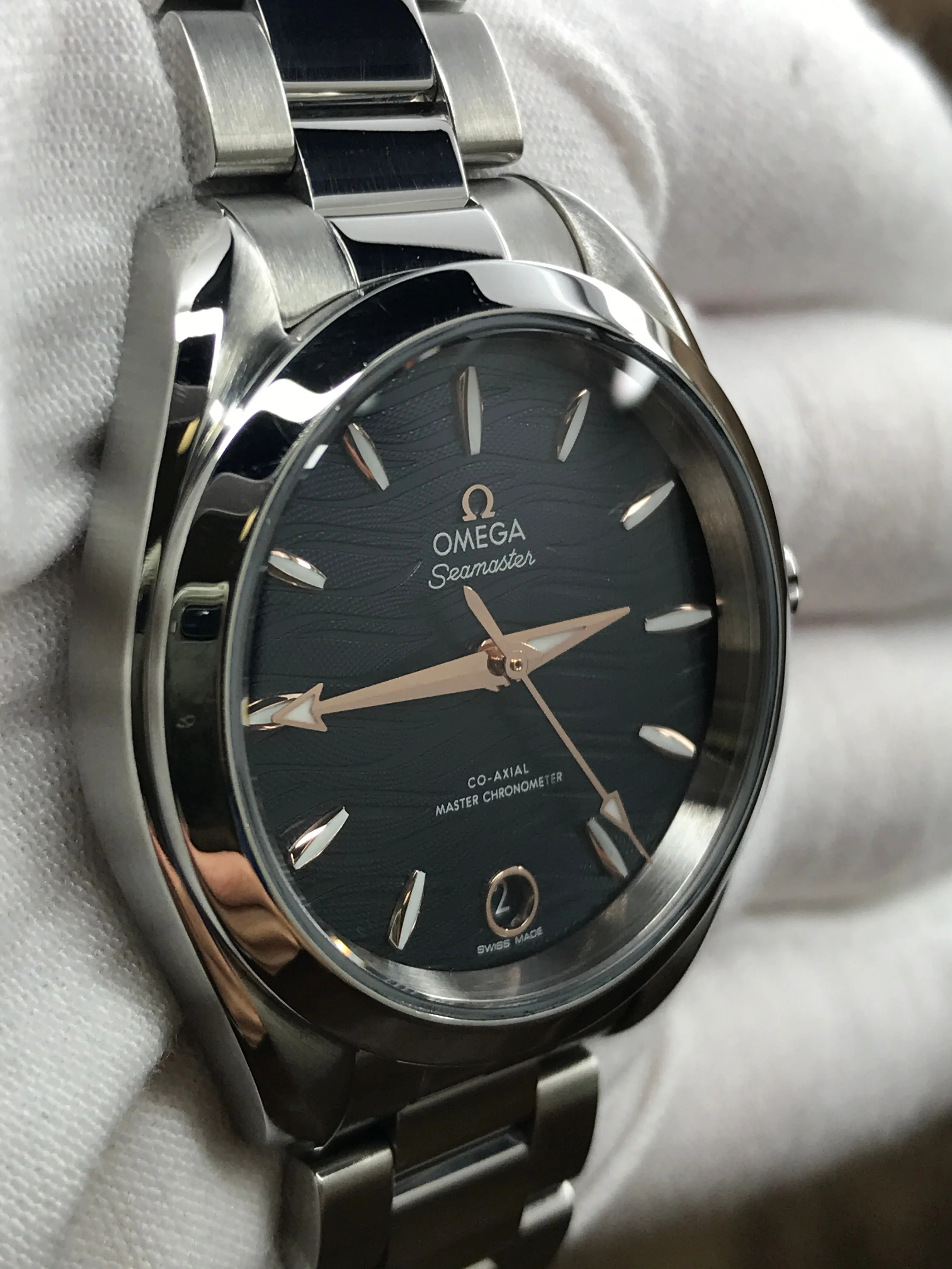Omega Seamaster Aqua Terra 220.10.34.20.03.001 Blue Dial Automatic Women's Watch