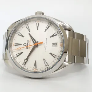 Omega Seamaster Aqua Terra Silver Dial Orange Hand Steel 220.10.41.21.02.001