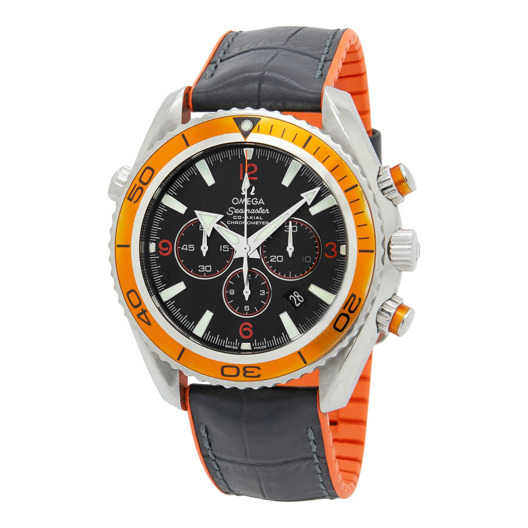 Omega Seamaster Planet Ocean 600m Chrono Black Dial Automatic Men's Watch