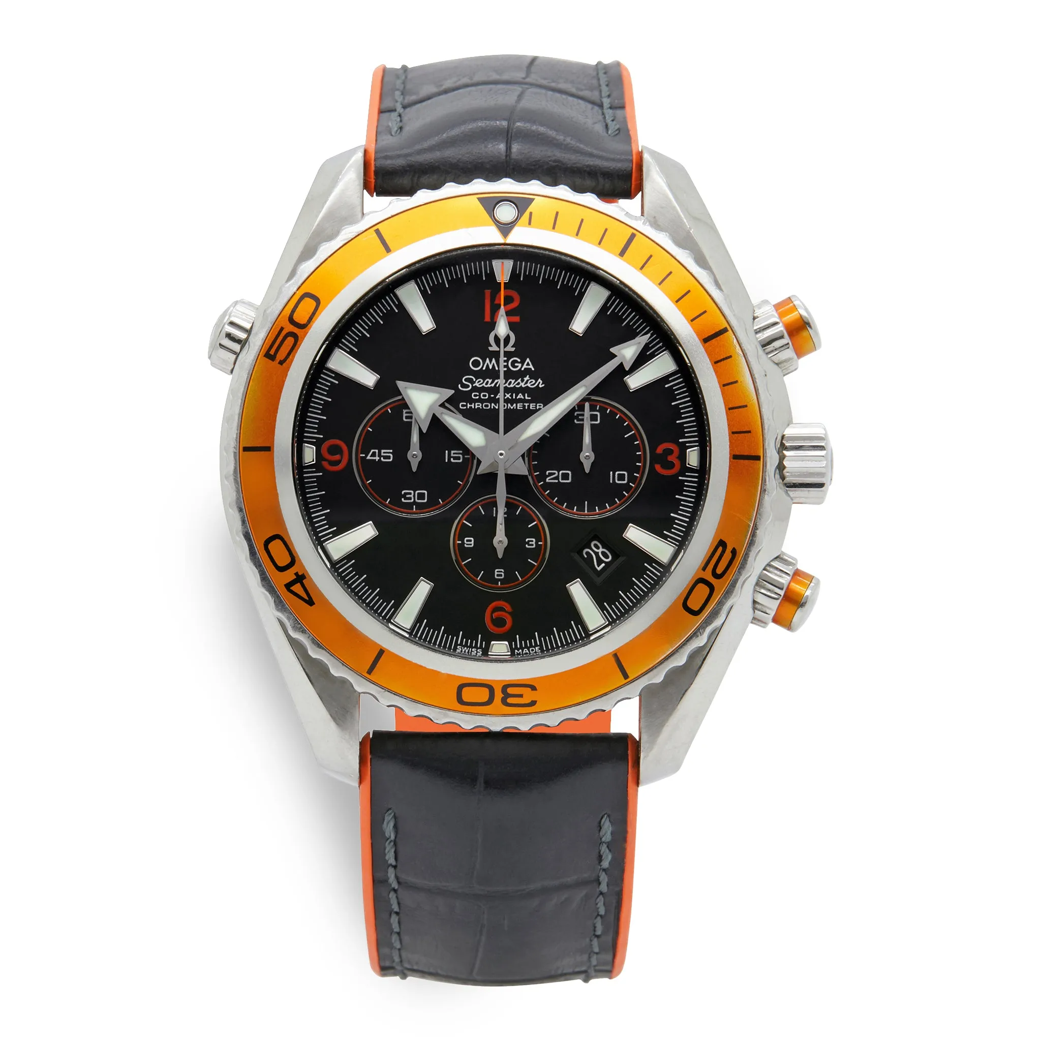 Omega Seamaster Planet Ocean 600m Chrono Black Dial Automatic Men's Watch