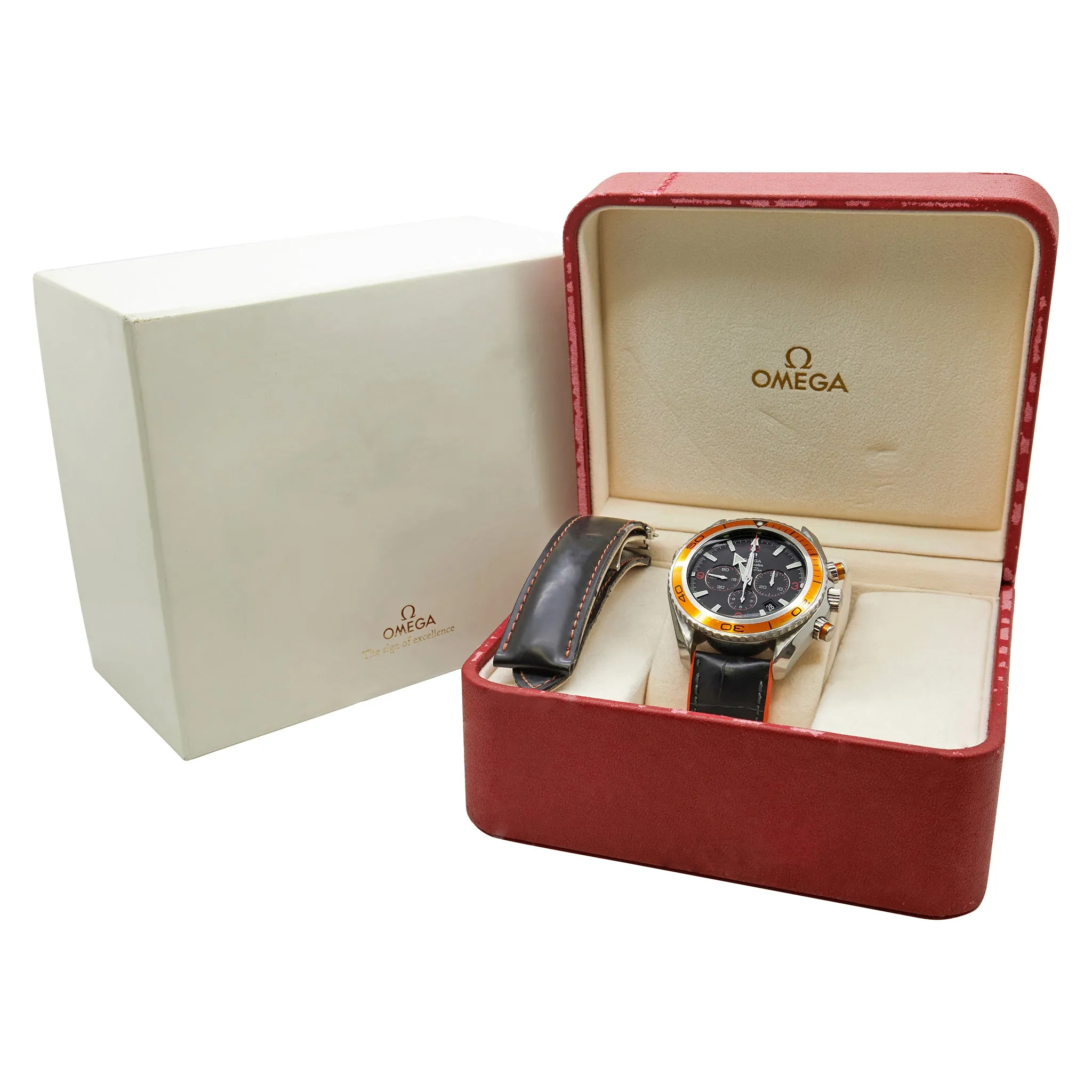 Omega Seamaster Planet Ocean 600m Chrono Black Dial Automatic Men's Watch