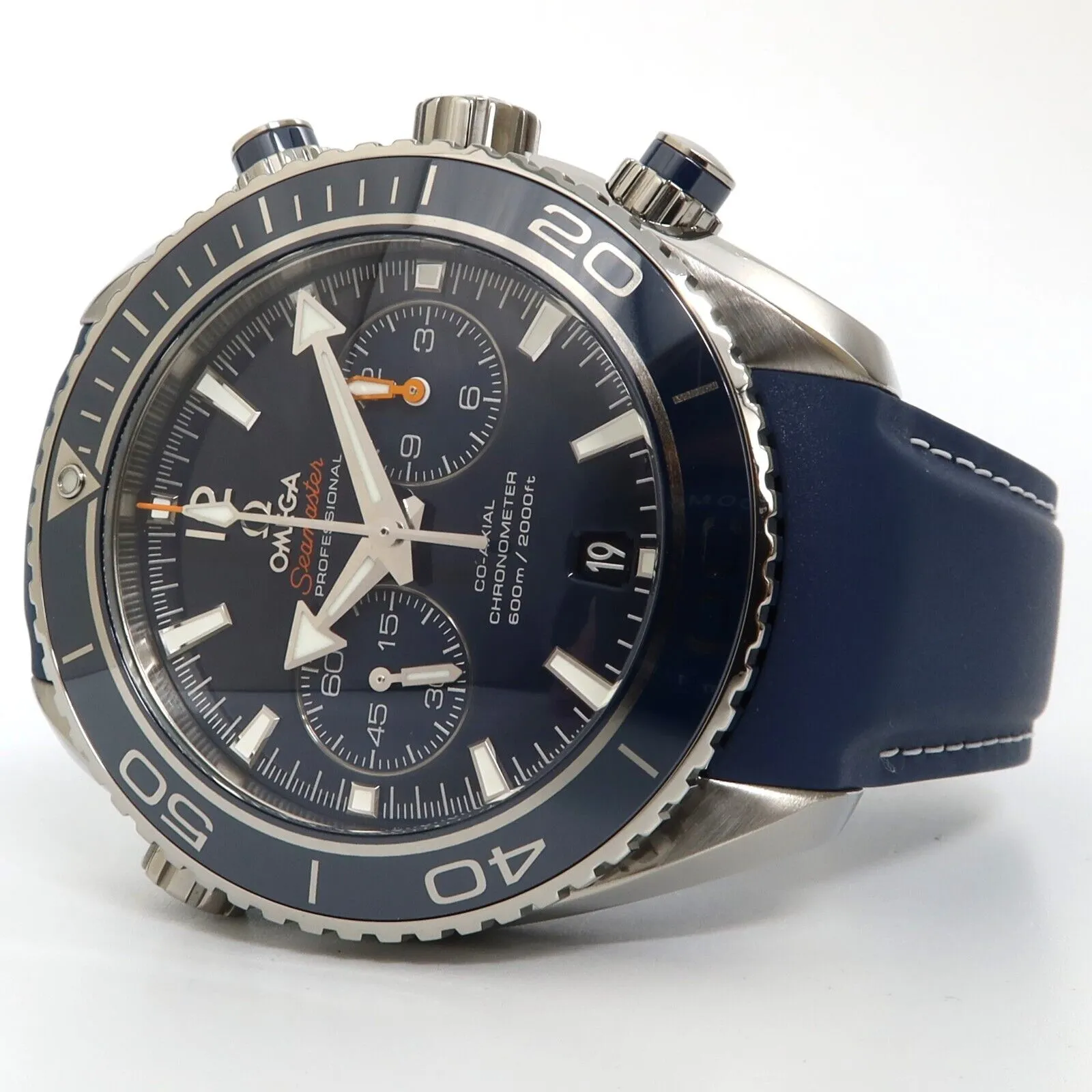 Omega Seamaster Planet Ocean Blue Dial Titanium Chronograph 232.92.46.51.03.001