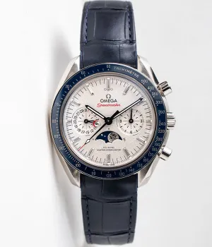 Omega Speedmaster Moonphase 304.93.44.52.99.004 Platinum Blue