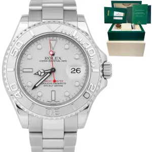 OPEN CARD UNPOLISHED Rolex Yacht-Master 16622 REHAUT Platinum Steel 40mm Watch