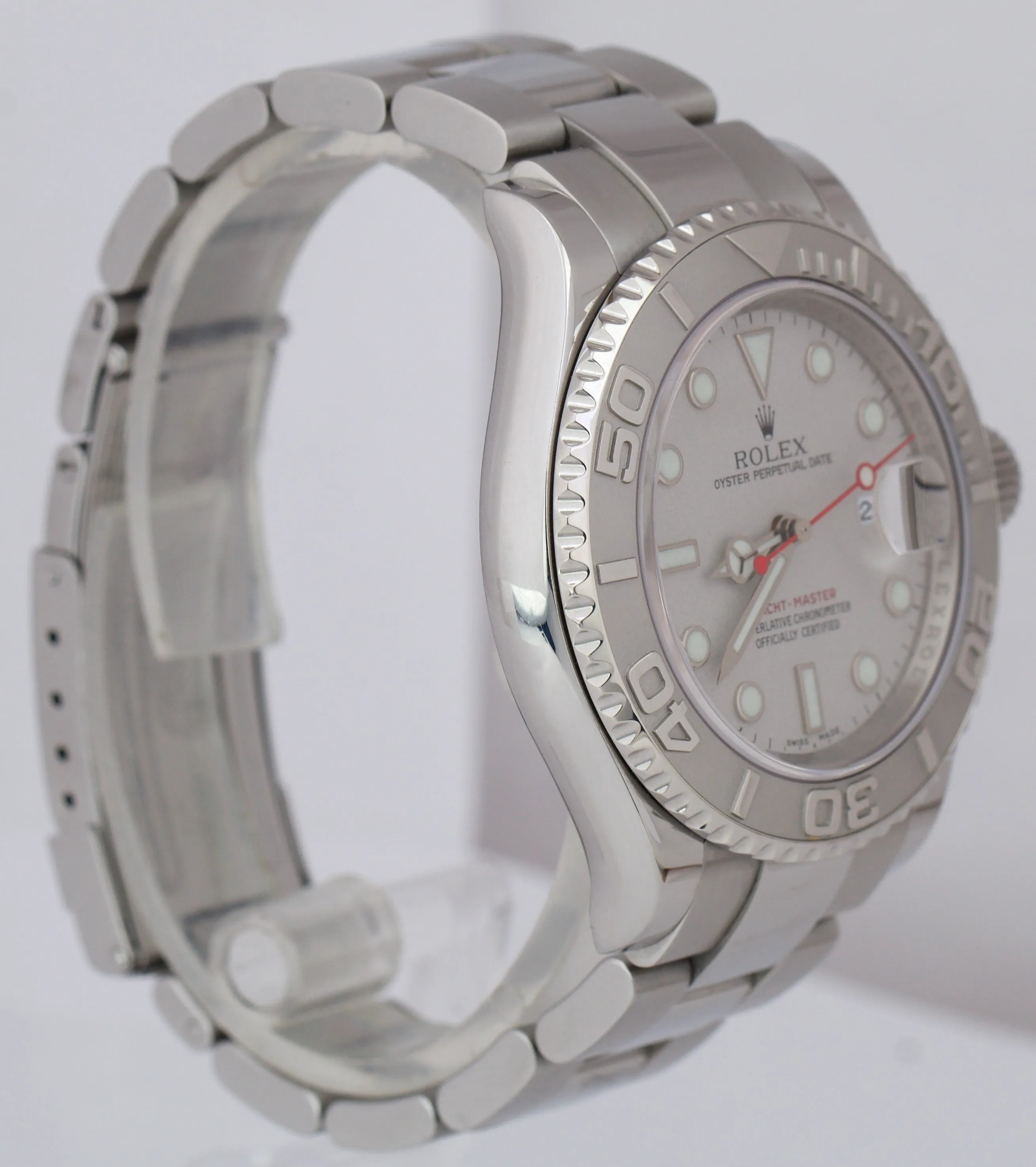 OPEN CARD UNPOLISHED Rolex Yacht-Master 16622 REHAUT Platinum Steel 40mm Watch