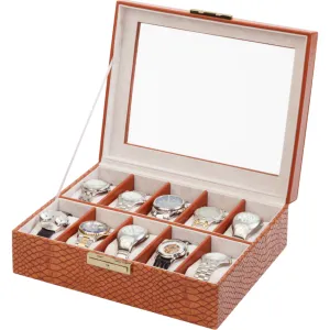 Orbita Roma 10-Unit Watch Case In Lizard Leather