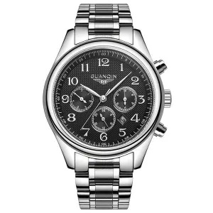 Original GUANQIN Men's Quartz Watches Men Top Brand Luxury Wristwatches Waterproof Classic Leather Strap Watch Hours Clock