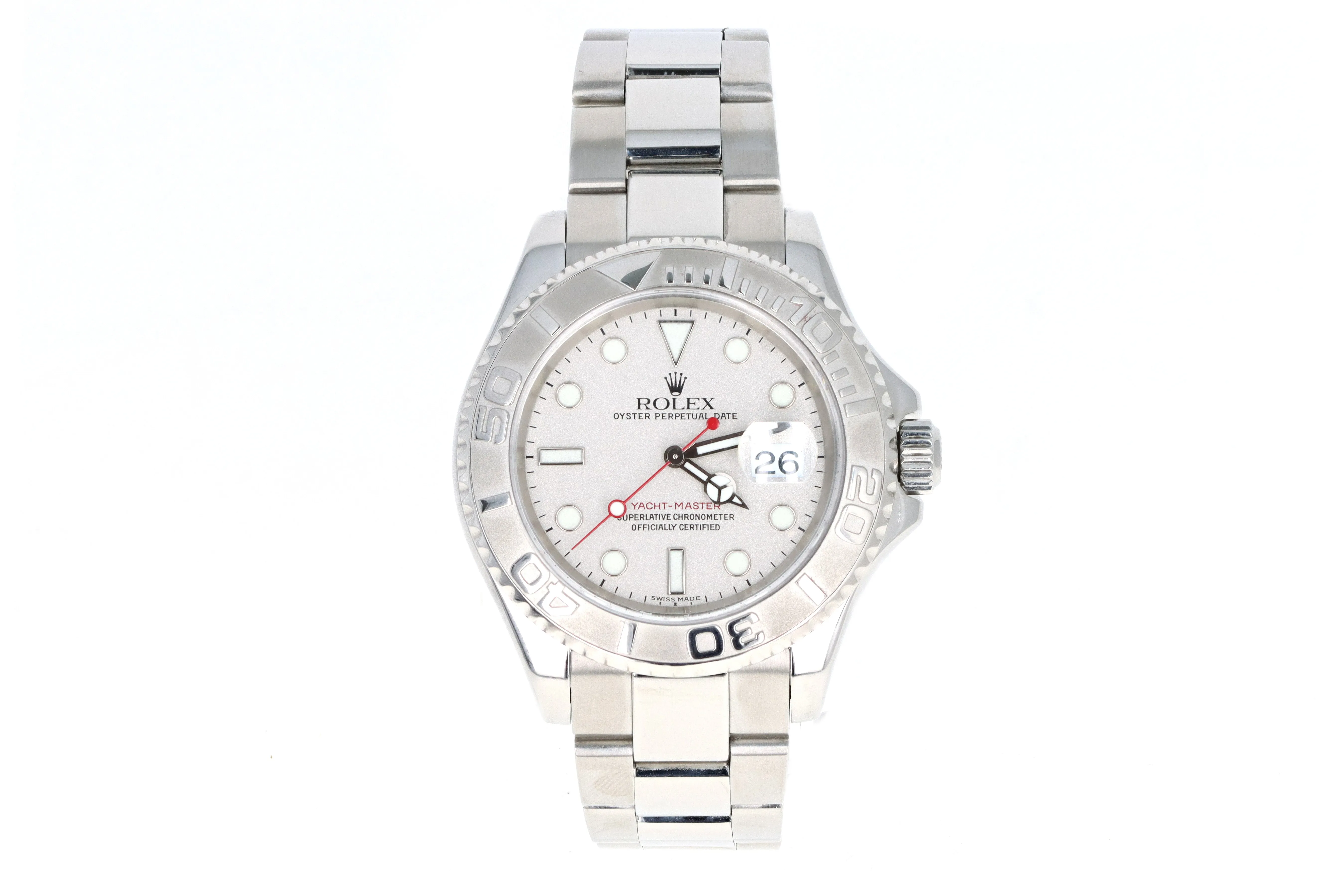 Oyster Perpetual Yacht Master Steel & Platinum Model 16622