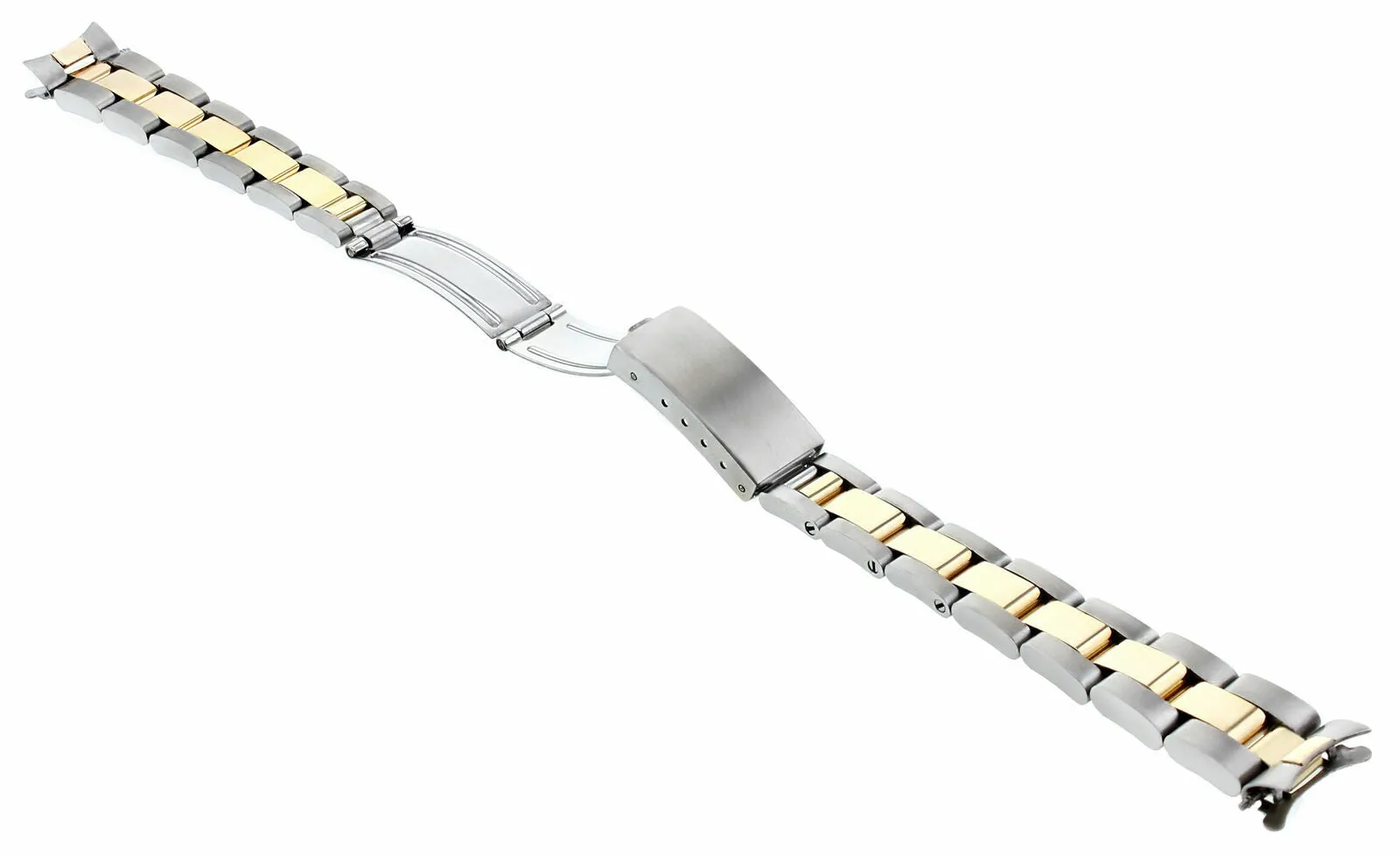 OYSTER WATCH BAND FOR LADY ROLEX DATEJUST 6917 6919 69173 REAL GOLD 14K/SS 13MM