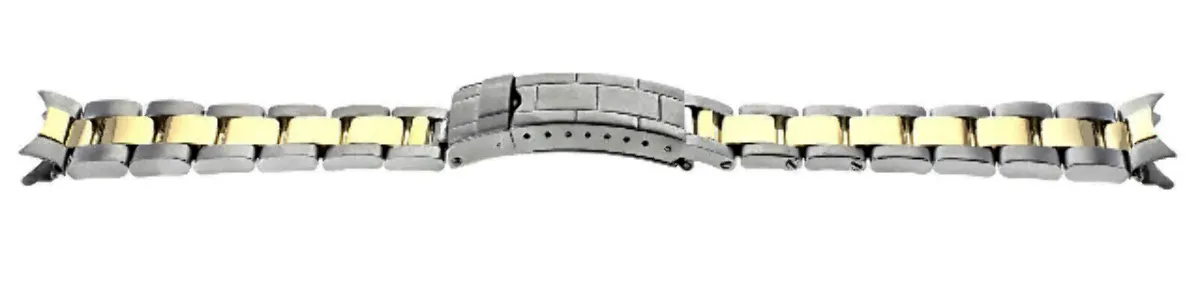 OYSTER WATCH BAND FOR ROLEX SUBMARINER GMT DAYTONA 16528 16713 16718 18K/SS 20MM