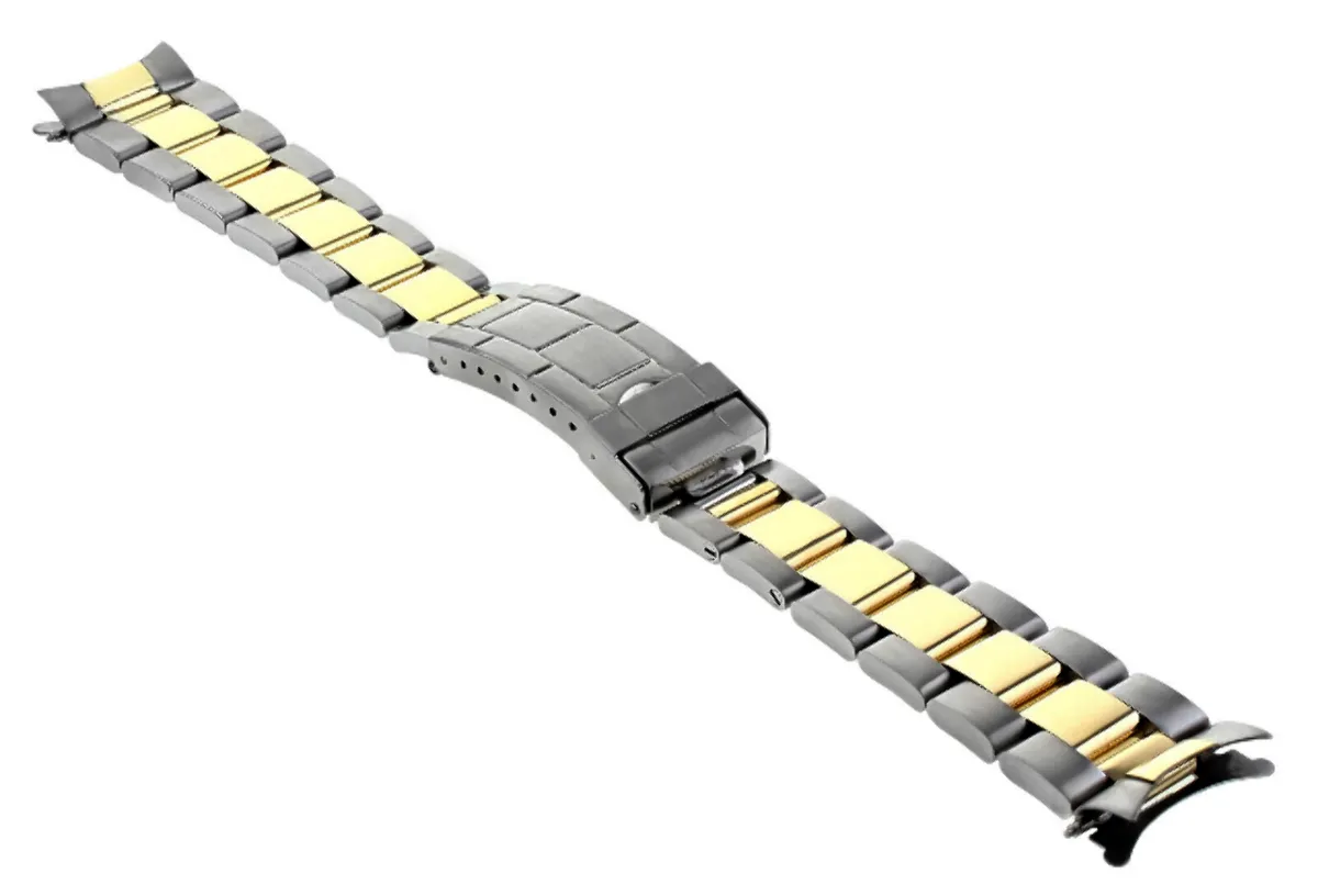 OYSTER WATCH BAND FOR ROLEX SUBMARINER GMT DAYTONA 16528 16713 16718 18K/SS 20MM