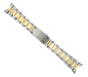 OYSTER WATCHBAND FOR ROLEX DATEJUST 16013 16014 16233 16234 REAL GOLD 14K/S 20MM