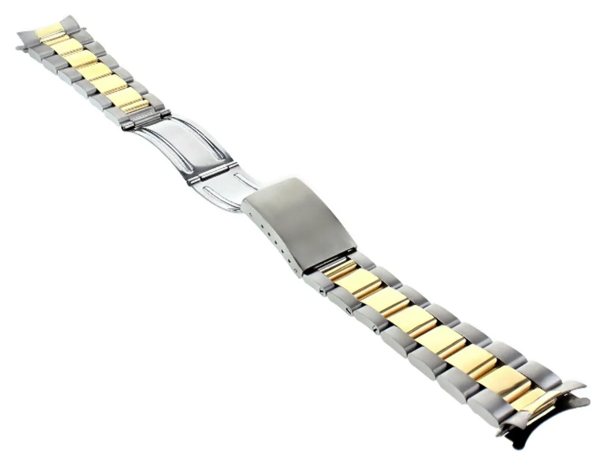 OYSTER WATCHBAND FOR ROLEX DATEJUST 16013 16014 16233 16234 REAL GOLD 14K/S 20MM