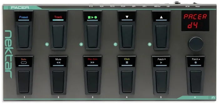 PACER MIDI DAW Footswitch Controller