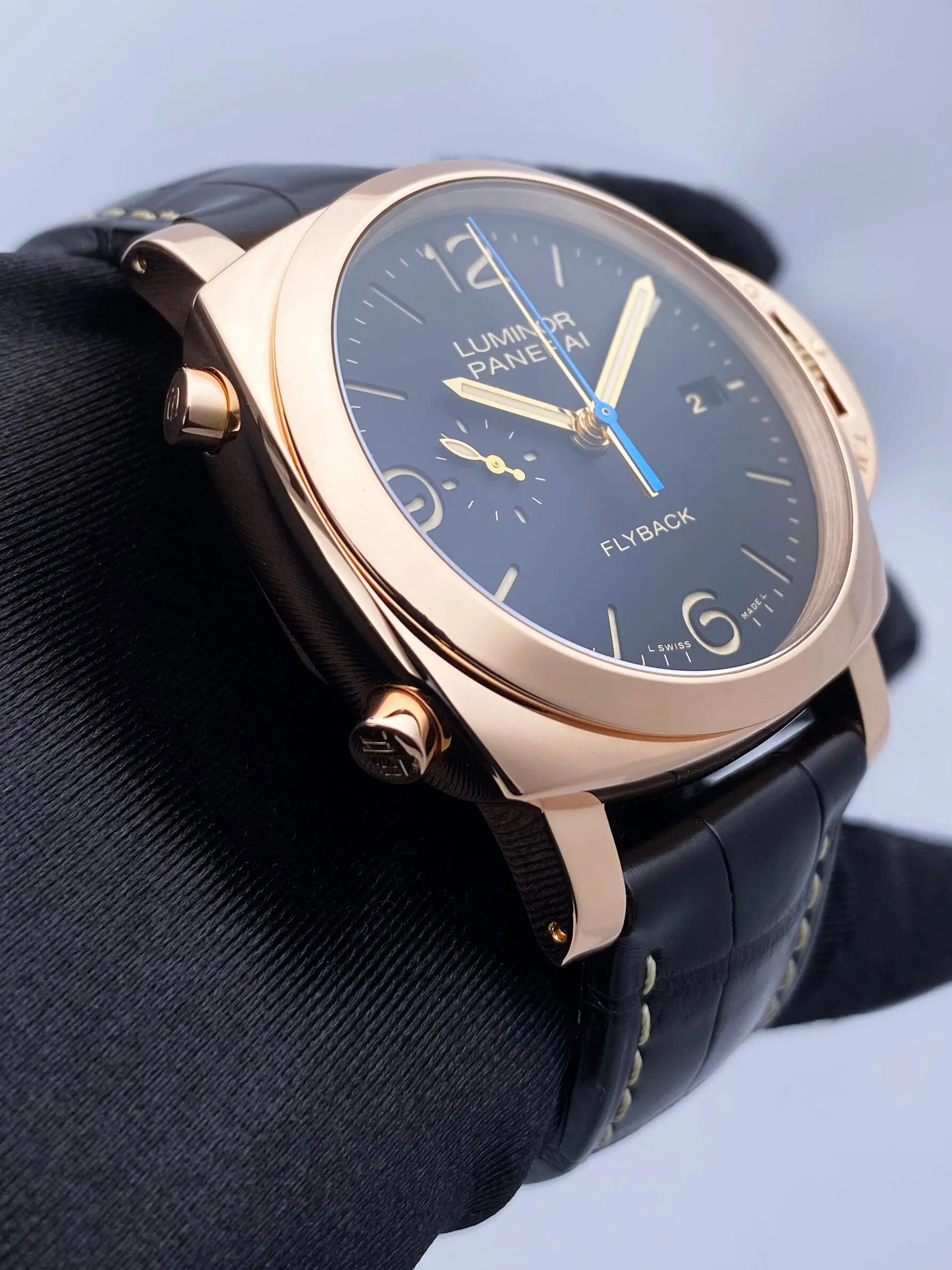 Panerai Luminor 1950 PAM00525 Flyback Mens Watch Box Papers