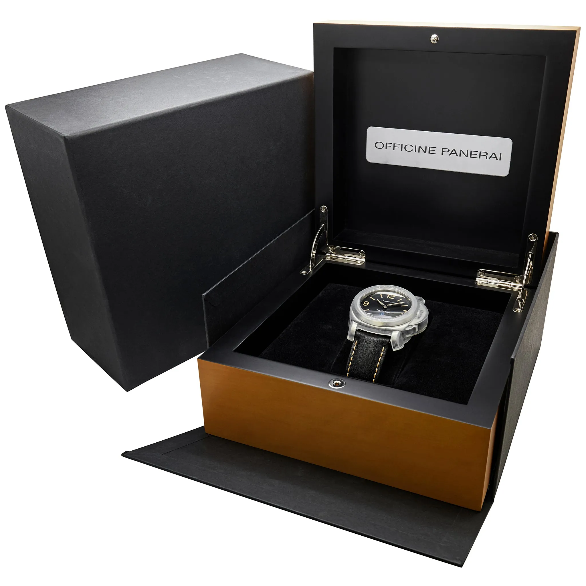 Panerai Luminor Base Logo PAM 634 Black Dial Hand Wind Men's Watch