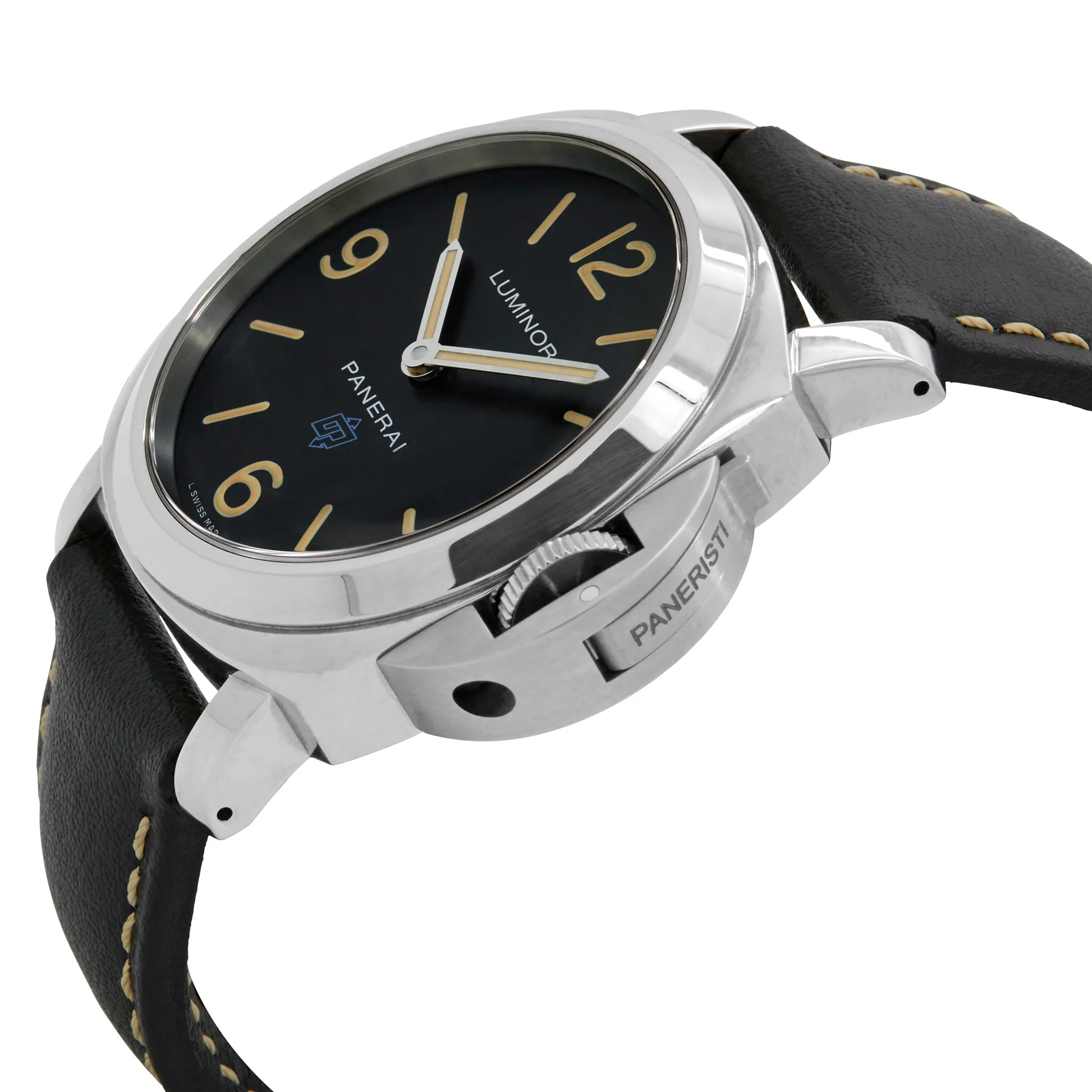 Panerai Luminor Base Logo PAM 634 Black Dial Hand Wind Men's Watch