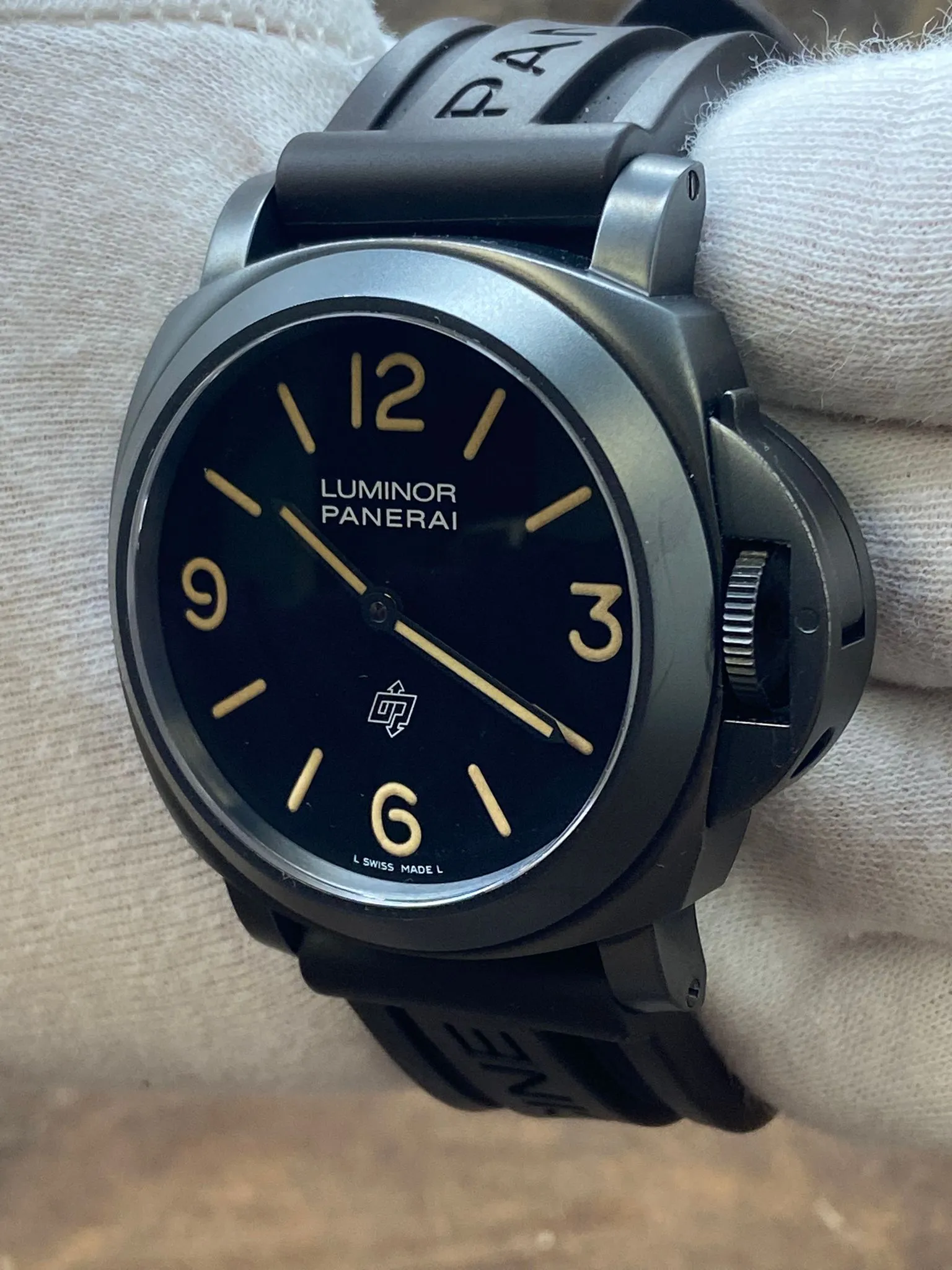 Panerai Luminor Base Logo PVD Paneristi PAM00360 Black Dial Manual Wind Men's Watch