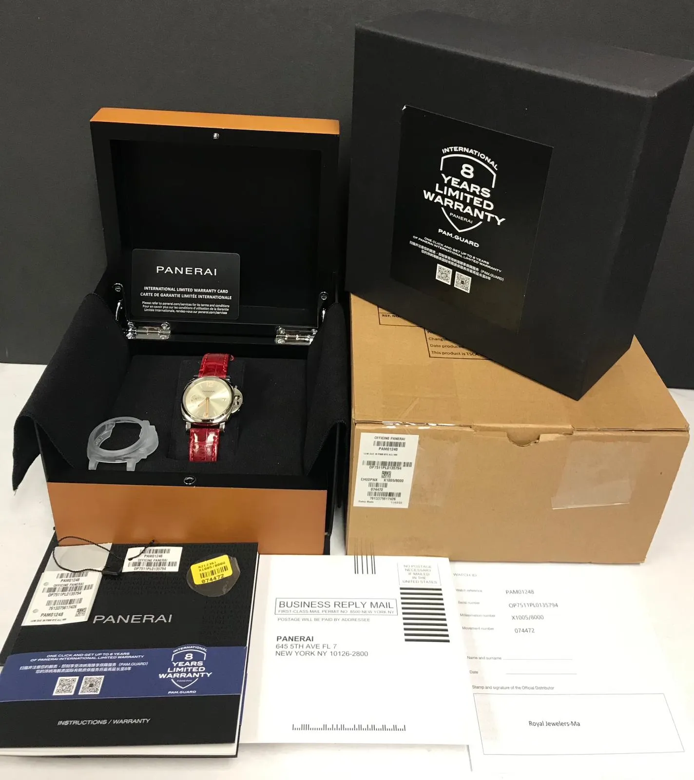 Panerai Luminor Due PAM01248 Ivory  Dial Automatic Watch