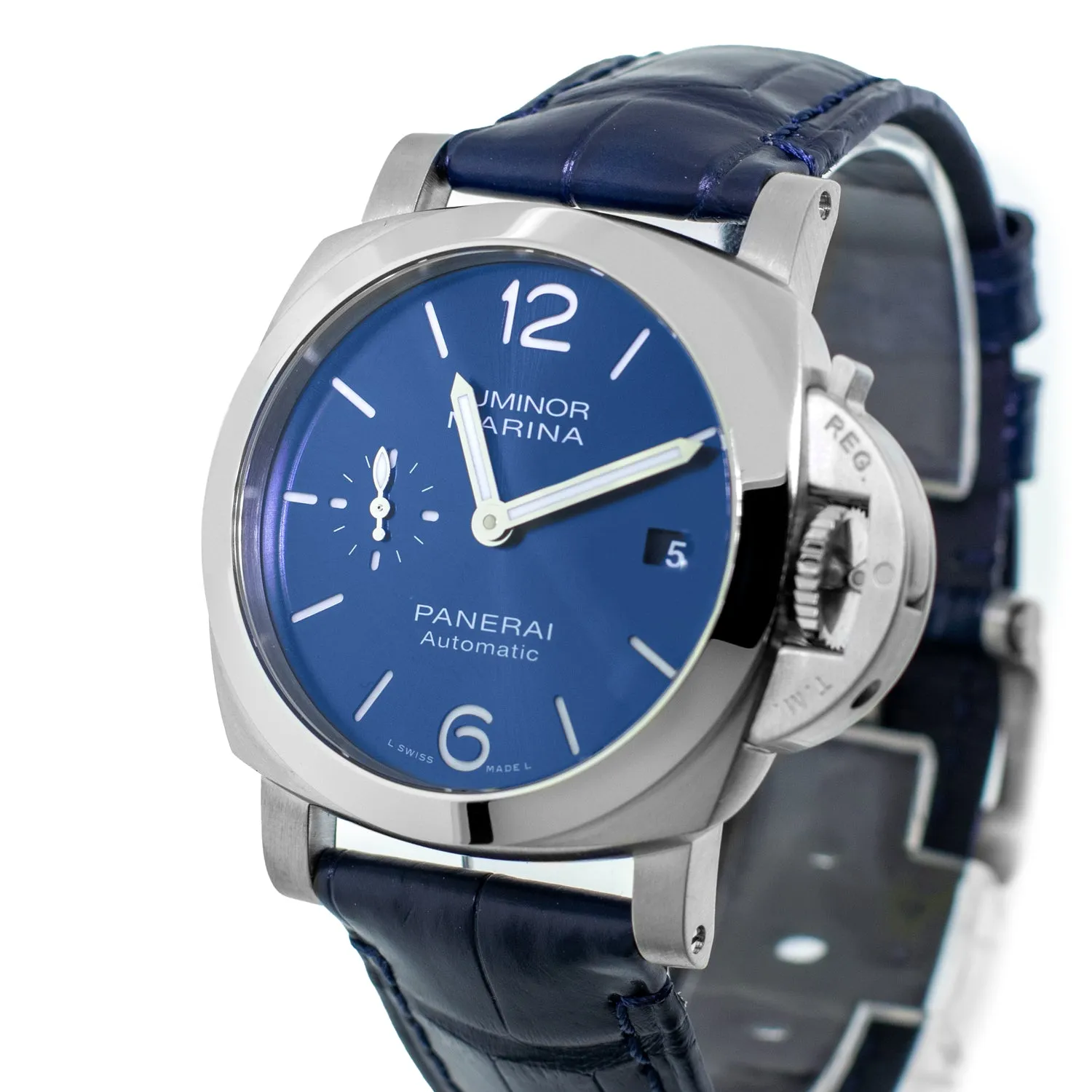 Panerai Luminor Quaranta Steel Blue Arabic 40mm PAM01370