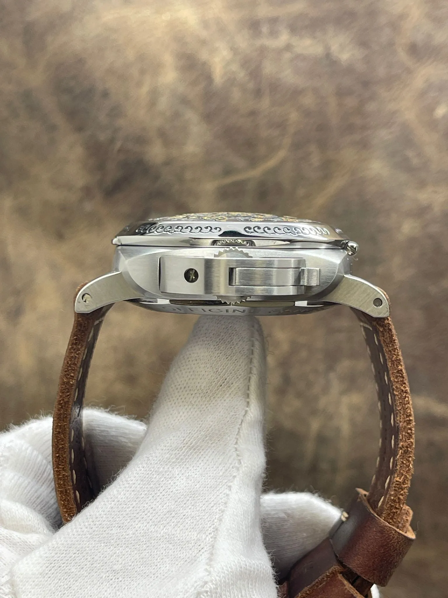 Panerai Luminor Sealand Rooster L.E 100pcs PAM00852 Silver Dial Automatic Men's Watch